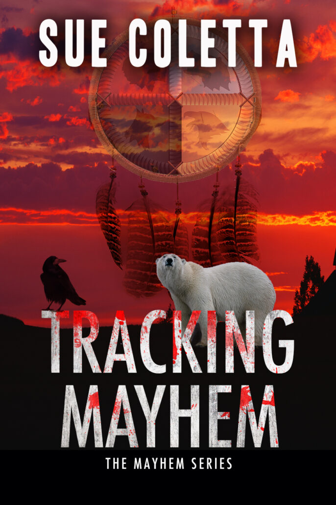 Cover art Tracking Mayhem by Sue Coletta