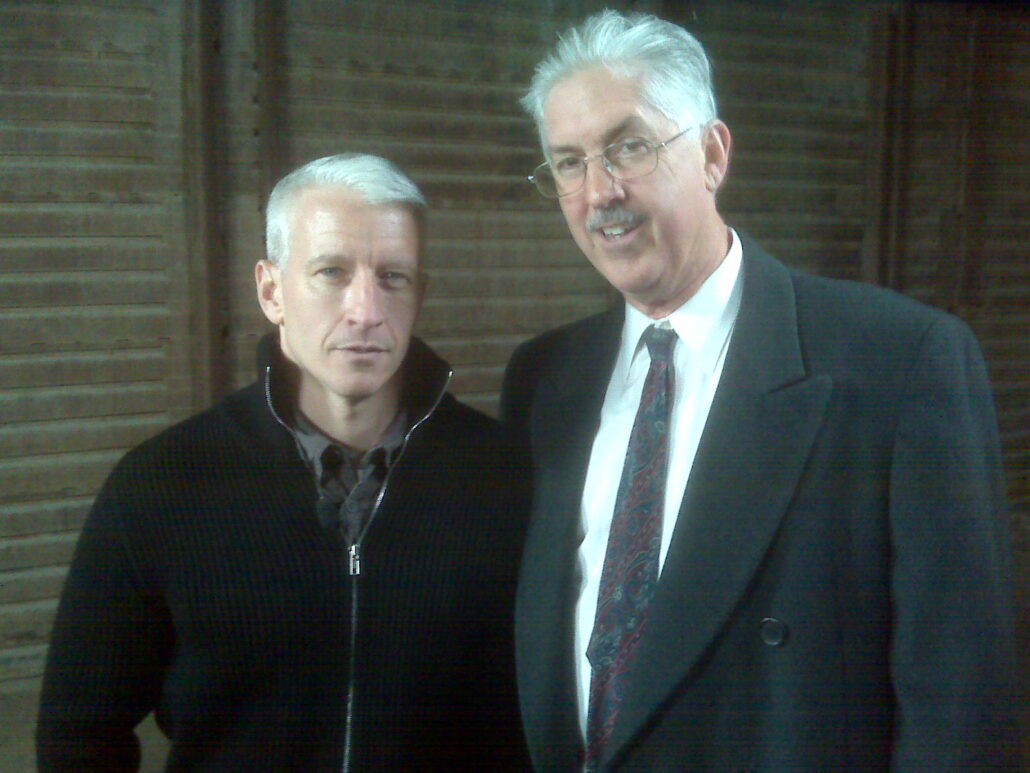 Ken Strange with Anderson Cooper